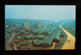 1950s Panorama Western Electric Plant Fm Westinghouse Bridge East Pittsburgh Pa
