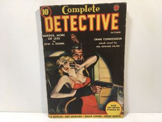 Complete Detective Pulp October 1939
