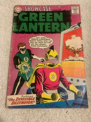 Dc Showcase 23 2nd Appearance Silver Age Green Lantern Nuclear Bomb Cover 1959