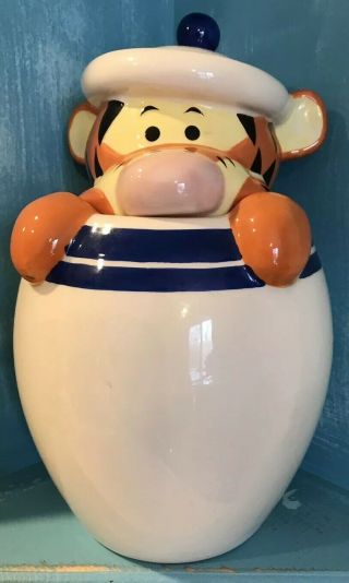 Disney Tigger Peek - A - Boo Canister,  Winnie The Pooh,  Retired Set,  Disneyana