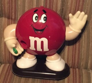 Vintage “mr Red” M&m’s Candy Dispenser 1991 - 1992 8 1/2” Tall