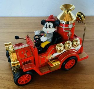 Vintage Mickey Mouse Fire Truck Walt Disney