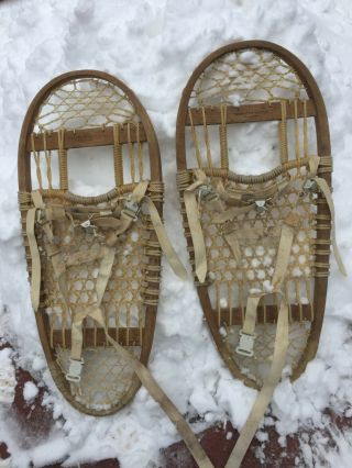 Vintage,  Bear Paw Snow Shoes.  Swenson And Swenson.