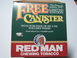 1992 Limited Edition Red Man Tin