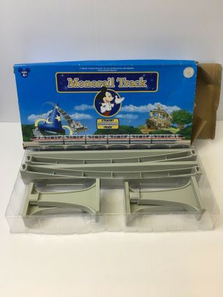Monorail Straight Track 4 Beams & 4 Support Columns Disney - Open Box -