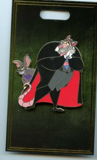 Disney D23 Expo 2019 Wdi Mog Villains Sidekicks Pin Le Ratigan Mouse Detective