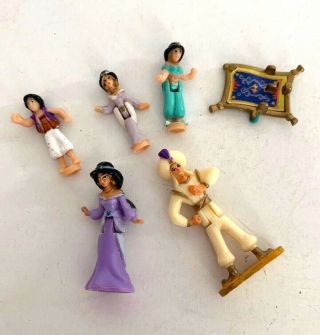 Polly Pocket Figure Bluebird 1 - 2 " Disney Aladdin - Prince Ali Jasmine Magic Carpet