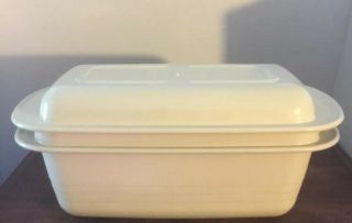 Tupperware Ultra 21 Microwave/ Oven 2 Qt.  Loaf Pan W/ Lid Meat /bread Recipes