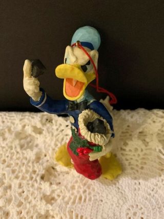 Vintage Disney Donald Duck Ornament Christmas Stocking of Coal Mickey 2