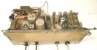 Vintage Philco 49 - 1611 Console: Chassis W/ 6 Tubes - Good Tuning