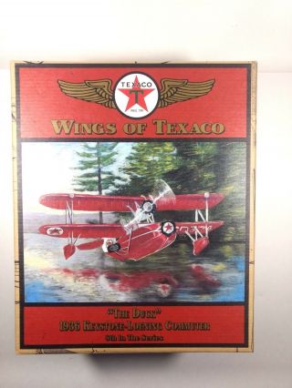 Wings Of Texaco Diecast Metal Coin Bank 8th In The Series The Duck Nib