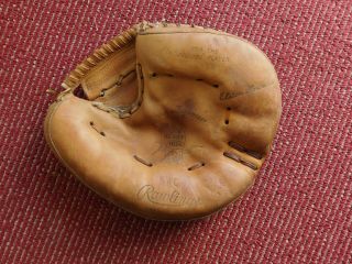 Vintage Rawlings Heart Of The Hide Elston Howard Usa Rht Catchers Mitt Glove