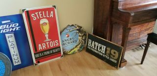 Metal Tin Sign Stella Artois Beer Pub Bar Home Vintage Retro Poster Cafe 32 X 17