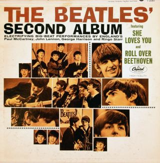 The Beatles Second Album U.  S.  Capitol Mono Lp T - 2080,  Plays Well