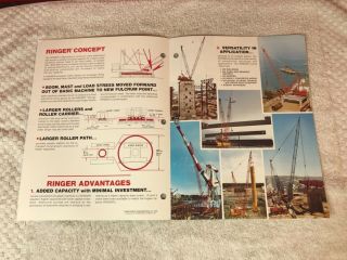 Rare 1970s Manitowoc Ringer Crane Dealer Sales Brochure