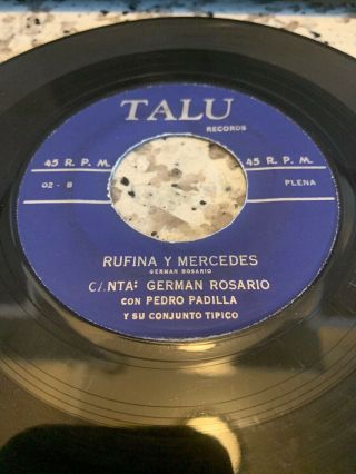 German Rosario Con Pedro Padilla / El Mucaro Y La Joroqueta / Rufina / 45rpm