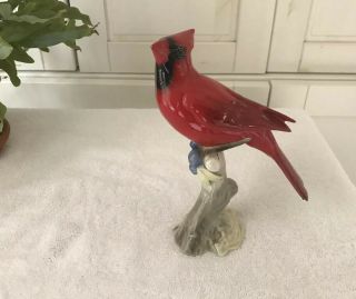 Hutschenreuther Red Cardinal Bird Figurine Germany G Granger 1960s