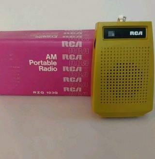 Vintage Rca Transistor Radio Am Solid State,  Old Stock