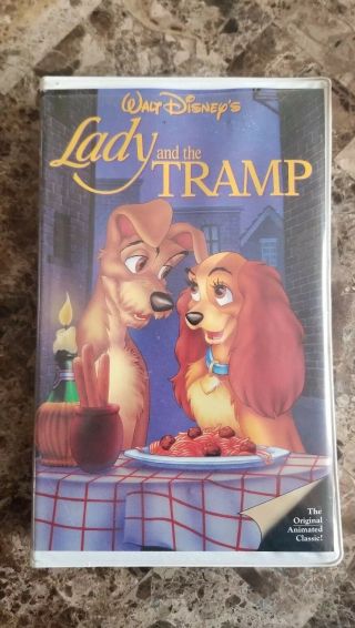 Disney " Lady And The Tramp " Black Diamond Edition On Vhs