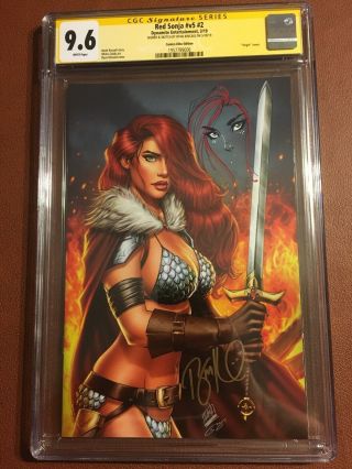Red Sonja 2 Cgc Ss By Ryan Kincaid Virgin Variant With Remark Sketch