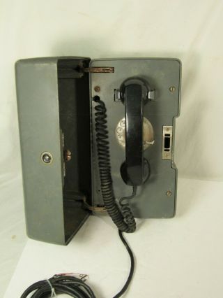 Vintage Western Electric Bell System Outdoor Call Box Rotary Emergency Telephone