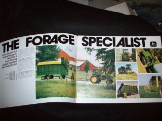 1979 John Deere Forage Equipment Brochure Harvester Wagon Rotary Chopper Blowers 2
