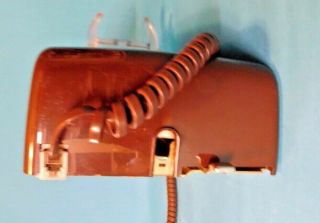 VINTAGE BROWN WALL HANGING ROTARY TELEPHONE MATCHING CORD 3