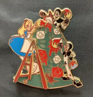 Disney Dlr Alice In Wonderland 65th Anniversary Is Painting The Roses Red Pin Le