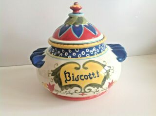Biscotti Cookie Jar Canister Designed Lead By Joyce Shelton.