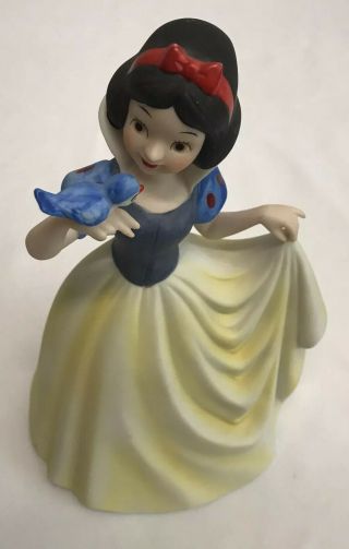 Disney Snow White Blue Bird Musical Box Figurine One Day My Prince Will Come