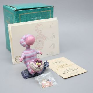 Vtg 1994 Disney Cheshire Cat Alice In Wonderland “twas Brillig” Pin Art Box