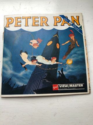 Vintage Peter Pan Viewmaster 3 Reel Set Gaf.  1957.