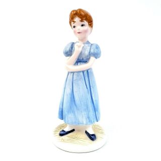 Vintage Walt Disney Peter Pan Wendy Darling Porcelain Figurine