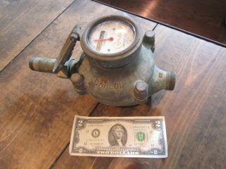 Vintage Carlon Water Meter Steampunk Industrial Cast Iron Grand Haven Michigan