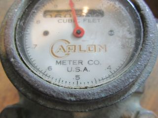 Vintage Carlon Water Meter Steampunk Industrial Cast Iron Grand Haven Michigan 3