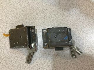 Western Electric 1 Set Of 2 - 30a 3 Slot Payphone Lock W/2 Keys