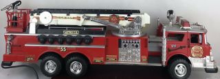 Vintage 1988 Bright Fire Engine/truck With Rescue Boom No.  55