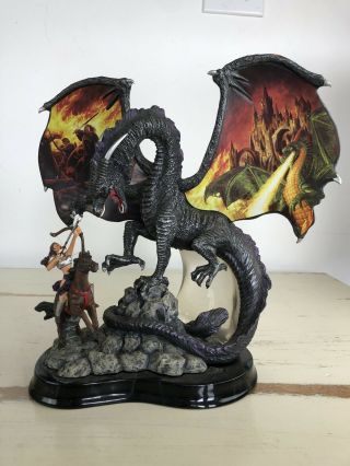 Conquest Of The Beast Realm Of The Dragon Bradford Exchange Statue