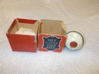 Vintage Metal Baseball Bank @ Box
