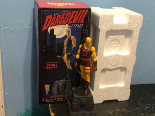 Marvel Randy Bowen Statue Daredevil The Man Without Fear Yellow Edition 8.  5 "