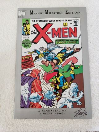Marvel Milestone Edition The X - Men Signed By Stan Lee.  No