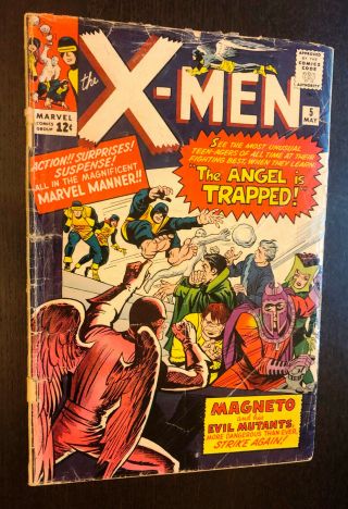 Uncanny X - Men 5 (1964 Marvel) - - 3rd Appearance Magneto - - G/vg