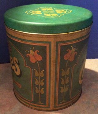 Vintage Ballonoff Homestyle Cookies Tin Canister 1979 2
