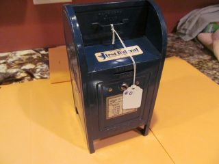 Vtg 1970s Brumberger U.  S.  Mail Post Box Mailbox Coin Bank 9 " Tall,  Vg Cond 0