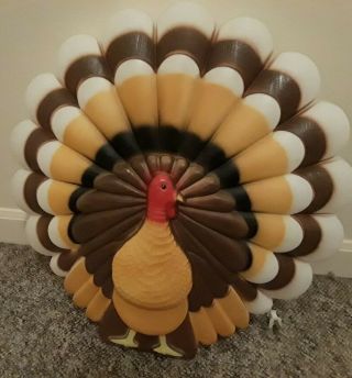 Vintage Union Products Thanksgiving Don Featherstone Turkey Blow Mold