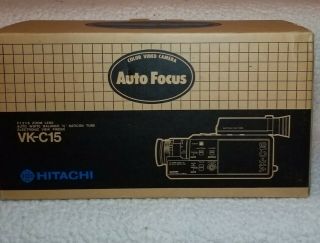 1985 Vintage Hitachi Color Video Camera Auto Focus Vk - C15