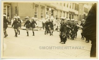 1930 Photo Maryland Md Baltimore Vfw Veterans Parade Soldiers Marching Vets