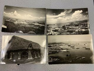 4 Vintage 1947 Real Photo Postcards Rppc Guantanamo Bay Cuba
