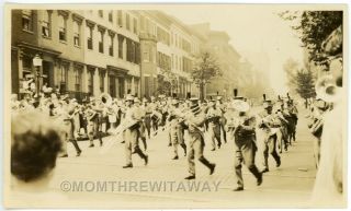 1930 Photo Maryland Md Baltimore Vfw Veterans Parade Marching Band Soldiers