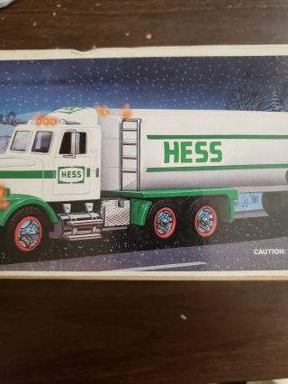 1990 Hess Tanker Truck With Lights And Sounds,  Box